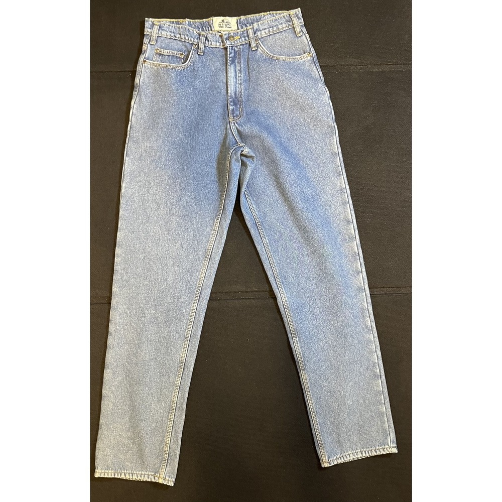 Old Mill Jeans Mens 34x36 Blue‎ Straight Leg Fleece Lined Thermal Denim Winter